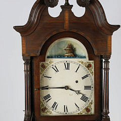 Centennial Inlaid Mahogany Grandmother’s Clock, circa 1880-1900