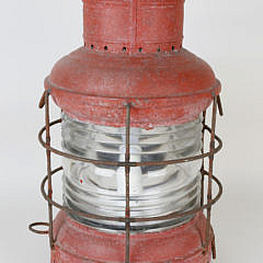 Red Painted Steel Perko Ship’s Masthead Light