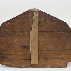 Sailor Made Ship’s Half Hull Wall Pocket, 19th Century