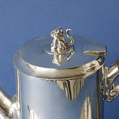 William Spratling “Jaguar” Sterling Silver Coffee Service, circa 1956-1962, Taxco, Mexico