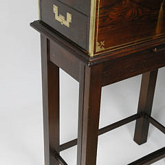 Regency Gentleman’s Rosewood Writing Box on Custom Stand, circa 1830