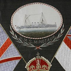 HMS Minotaur Commemorative Silkwork Picture