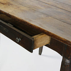 Country Provincial Fruitwood Work Table, Late 19th Century