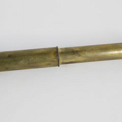 Brass and Mahogany Five-Draw Captain’s Spyglass, 19th Century