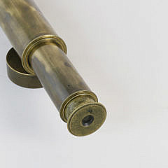 Brass and Mahogany Five-Draw Captain’s Spyglass, 19th Century