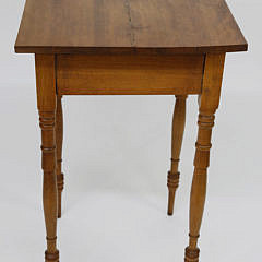 American Sheraton Cherry and Mahogany One Drawer Stand, circa 1810