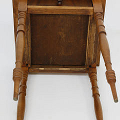 American Sheraton Cherry and Mahogany One Drawer Stand, circa 1810