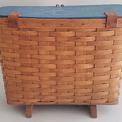 Vintage Longaberger Nantucket Decorated Picnic Basket