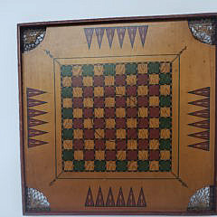 Antique Archarena Combination Star Game Board