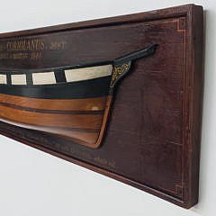 Vintage Ship Builder’s Half Hull Model of The Whale Ship, “Coriolanus”, Boston 1844