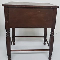 19th Century Sheraton Mahogany Two Drawer Night Stand