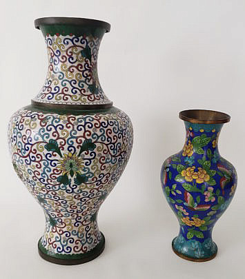 2487-955 Cloisonne Vases A