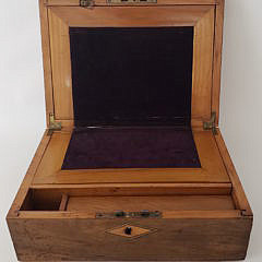 19th Century Diminutive Walnut Traveling Lap Desk