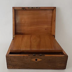 19th Century Diminutive Walnut Traveling Lap Desk