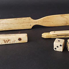 Collection of Antique Whale Ivory and Whalebone Sailor’s Hand Tools