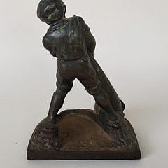 Gift House New York Antique Bronze Figural Mariner Doorstop