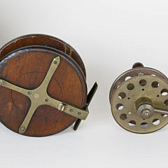 Three English Deep Sea Fishing Reels, 19th Century