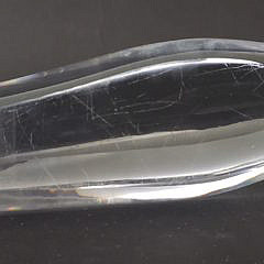 Signed Steuben Clear Crystal Swan Figurine Paperweight