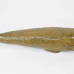 Carved and Painted Contemporary Full Body Sperm Whale