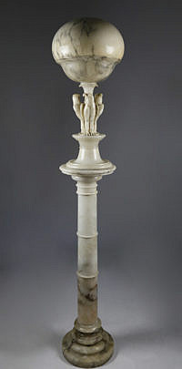 287-4621 Italian Alabaster Domed Lamp A_MG_2380