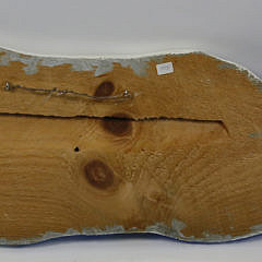 Harborscape Painted Carved Wood Whale Plaque