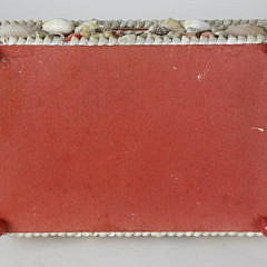 Shell Encrusted Lift Top Jewelry Box, 19th Century