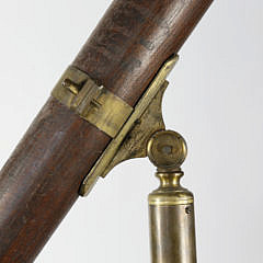 English Telescope on Oak Tripod Stand, mid 19th Century