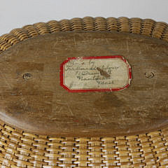 Ferdinand Sylvaro Free Form Oval Swing Handle Nantucket Basket