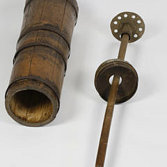 Iron Bound Wooden Butter Churn