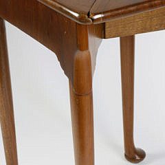 Early George III Mahogany Envelope Table, mid 18th Century