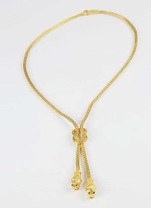 36-4847 Ilias Lalaounis 18k Hercules Knot Braided Necklace A_MG_3196