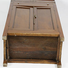 Brass Mounted Mahogany Captain’s Quarters Box on Stand, circa 1840