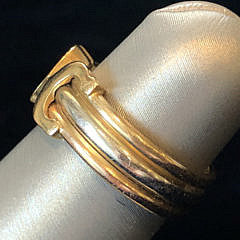 Cartier 18k Yellow and White Gold Ring