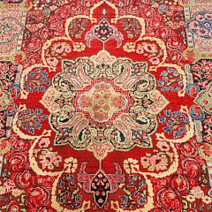 Vintage Hand Knotted Wool Persian Sarouk