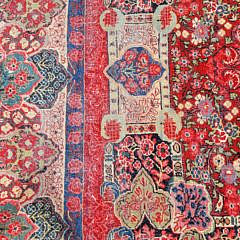 Vintage Hand Knotted Wool Persian Sarouk