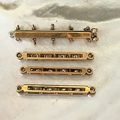 Four Diamond and Gold Spacer Bars