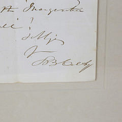 1865 Abraham Lincoln Inauguration Letter