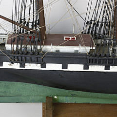 Wooden Model of the Clipper Ship Lida of Bath Maine