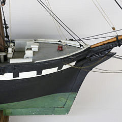 Wooden Model of the Clipper Ship Lida of Bath Maine