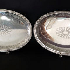 56-4847 Tiffany Silver Platters A