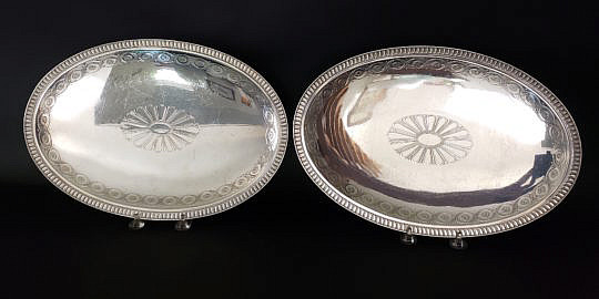 56-4847 Tiffany Silver Platters A