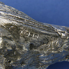 Pair of Asprey & Co. Cast Sterling Silver Pheasants, circa 1988