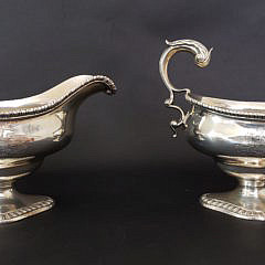 60-4847 Sterling Silver Sauce Boats A