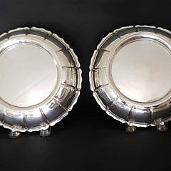 Pair of George V Sterling Silver Sweet Meat Dishes, London, 1921