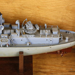 World War II Vintage U.S. Navy Sailor Made Submarine Chaser Ship Model