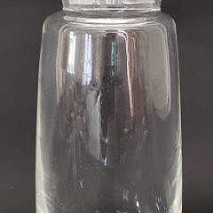 Vintage Donald Russell Signed Steuben Clear Crystal Cocktail Shaker