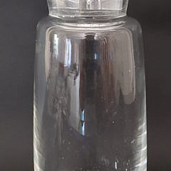 Vintage Donald Russell Signed Steuben Clear Crystal Cocktail Shaker