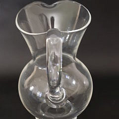 Signed Steuben Clear Crystal Water or Lemonade Pitcher