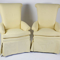 65-2674 Pair Yellow Highback Chairs B_MG_4719