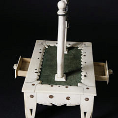 Sailor Made Antique Whalebone Miniature Watch Stand, circa 1870